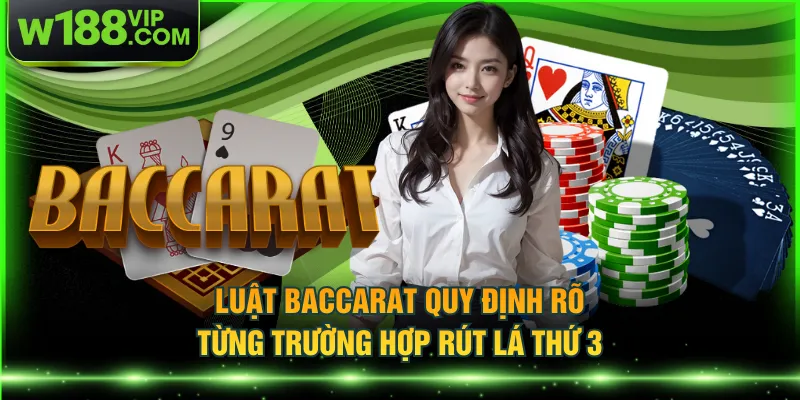 Luật baccarat quy định rõ từng trường hợp rút lá thứ 3